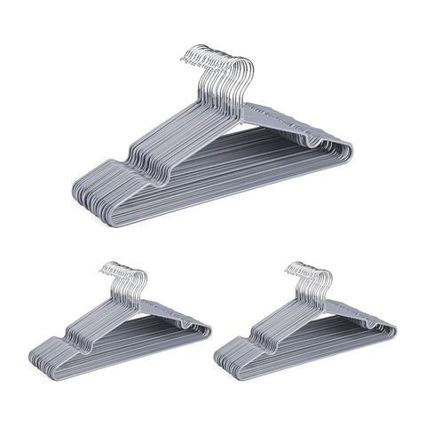 Willow Metal Hangers with Rubber Coating (30Pc Pack)