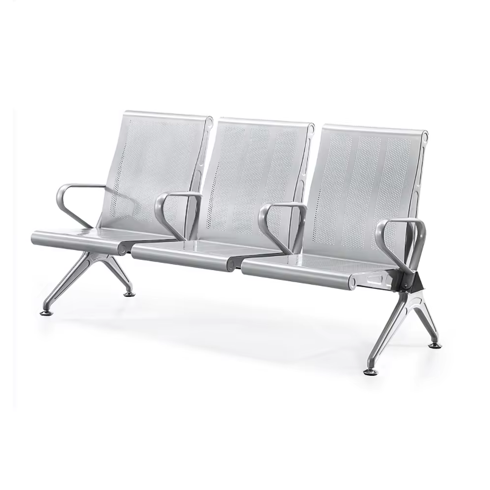 Olmecs Modern 3-Seater Waiting Chair with Armrests