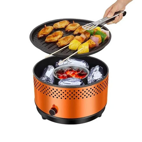 Olmecs Camping Barbecue Grill Portable Smokeless BBQ Cooking Stove Electric Grill