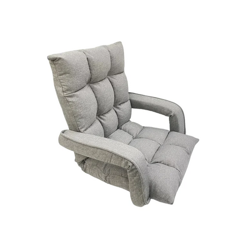 Willow Portable Folding Chair Single Floor Lazy Sofa with Handle Adjustable Back