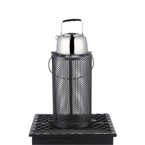 Olmecs Portable Charcoal Heater Wood Burning Fireplace Double Levels Large Capacity