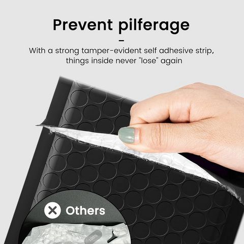 Willow 50Pc Pack H15x11cm Black Color Bubble Envelopes for Small Businesses