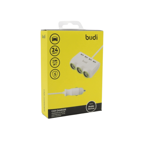 Budi 24W Car Charger 0.9 Meter | Budi CC650W
