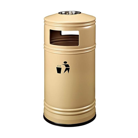 Olmecs Commercial Outdoor Trash Can with Ashtray