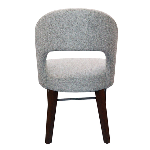 Olmecs  Deluxe Furniture Solid Wooden Dining Chair with Grey Fabric JP1284