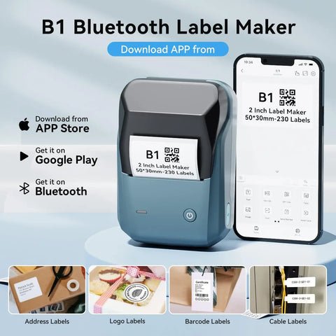 NIIMBOT B1 Inkless Label Maker with Tape