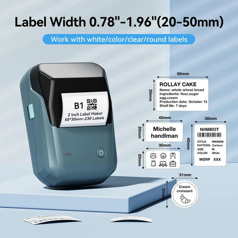 NIIMBOT B1 Inkless Label Maker with Tape