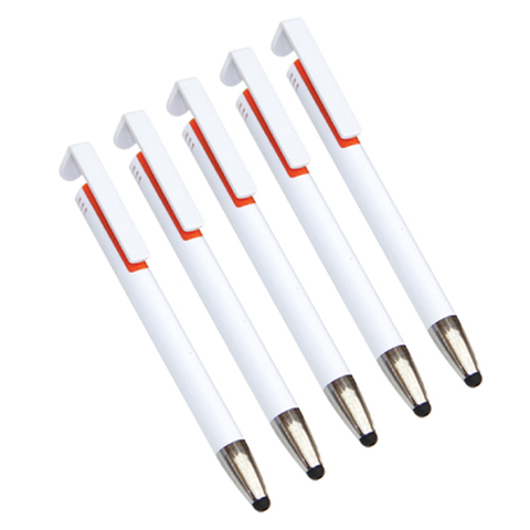 Olmecs Promotional Plastic Pen with Mobile Holder & Stylus (100Pc Pack)