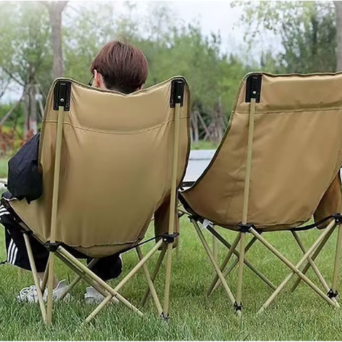 Outdoor Camping Chairs Folding Portable Picnic Fishing Moon Chair