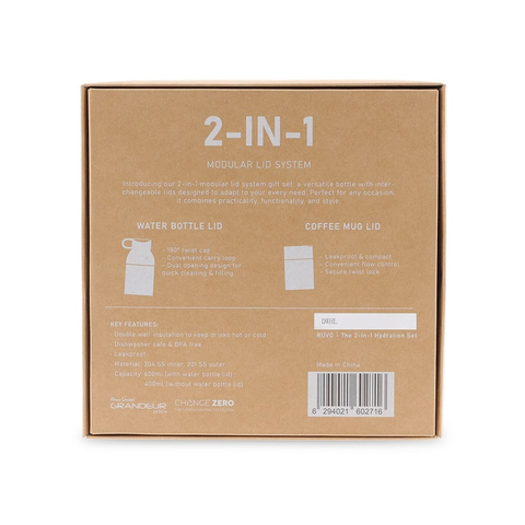 RUVO - CHANGE ZERO 2-in-1 Modular Hydration Gift Set