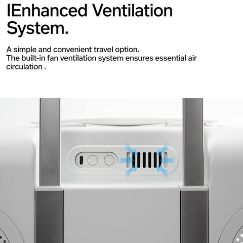 Suitcase for Transporting Petswith Integrated Fan and Light