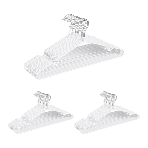 Willow Metal Hangers with Rubber Coating (30Pc Pack)