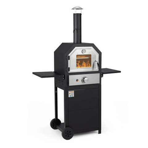 Olmecs Portable Pizza Maker, Gas-Powered Pizza Cooker, for Camping, Backyard