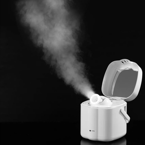 Olmecs Hot Mist Nano Facial Steamer, Warm Mist Hydration System for Pore Cleansing,