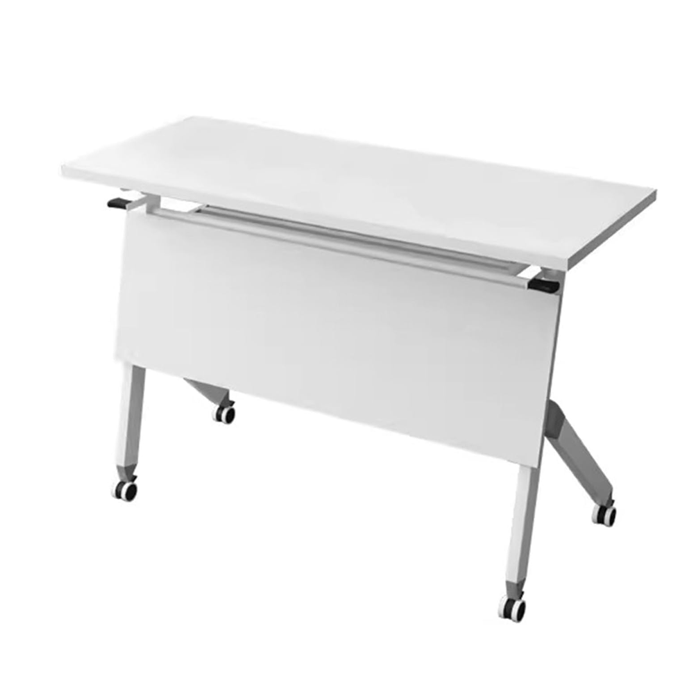 Foldable Conference Room Table with Flip Top Mobile Seminar Training Table