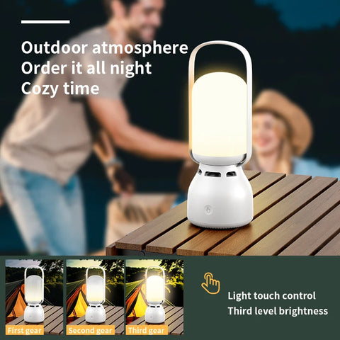 Outdoor Camping RGB Light With Bluetooth Speaker 5.1 1800mAh