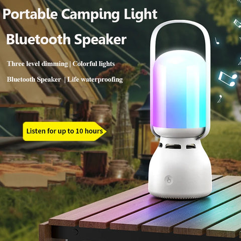 Outdoor Camping RGB Light With Bluetooth Speaker 5.1 1800mAh