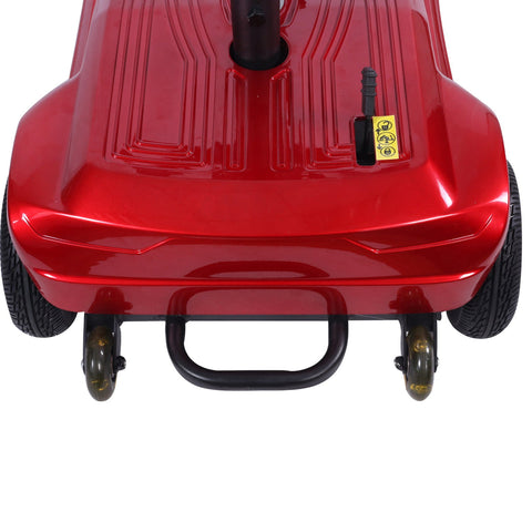 X-02 4 Wheel Electric Scooter Portable Electric Wheelchair Leg Scooter for Adult Seniors, Open Armrest, Swivel Seat