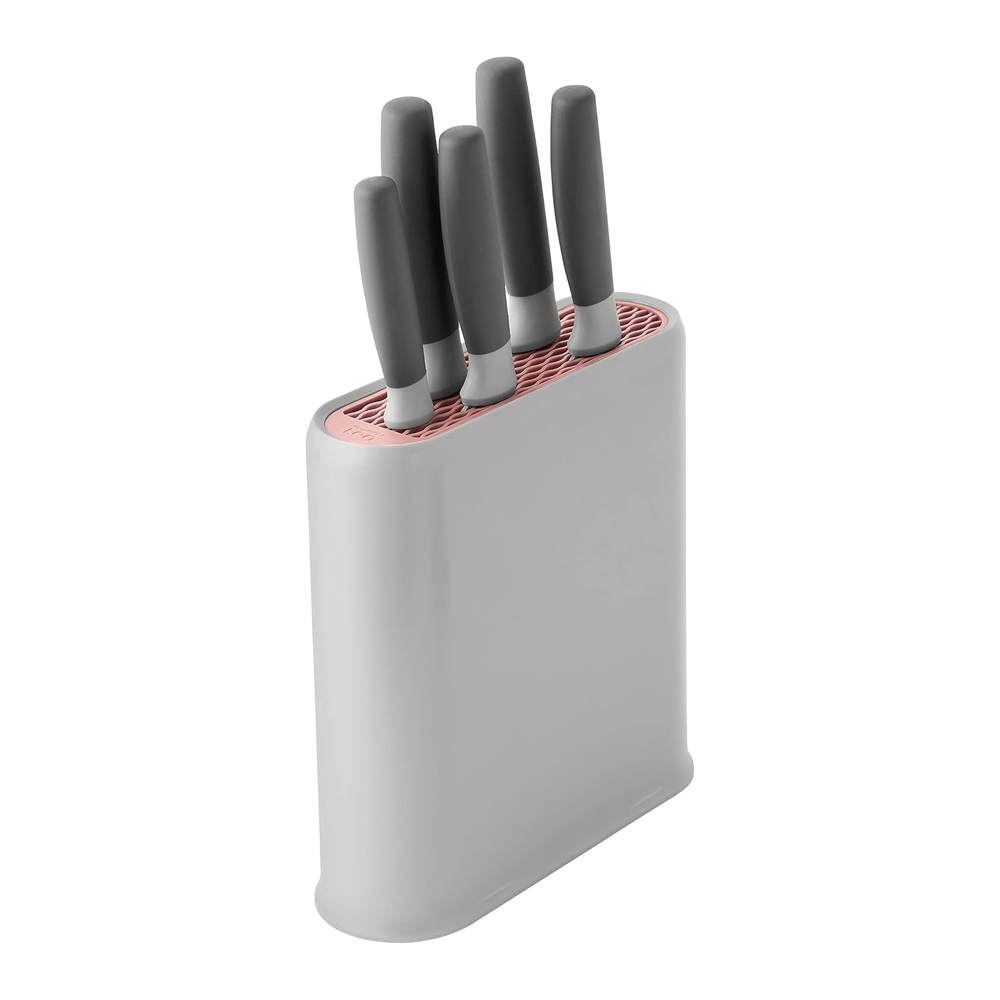 Berghoff - 6pcs knife block leo grey 27x8.8x38.5
