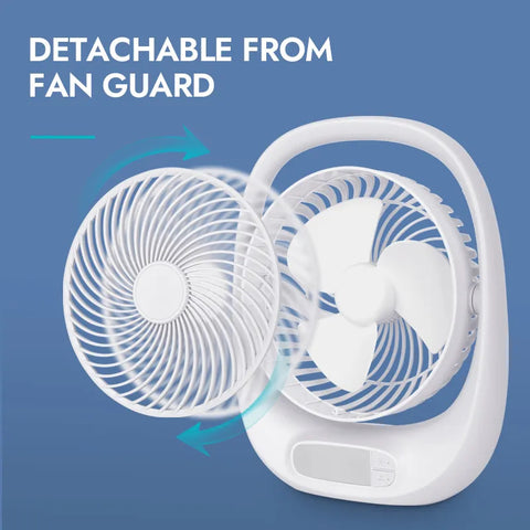Winning Star Rechargeable Outdoor Mini Fan 3 Speeds 2 Brightness
