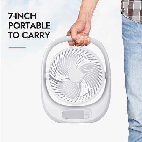 Winning Star Rechargeable Outdoor Mini Fan 3 Speeds 2 Brightness