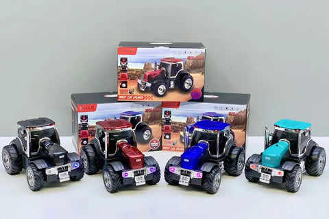 Wireless Music Car Speaker Tractor Shaped Subwoofer USB TF Card AUX Fm Playback Portable Vintage Bluetooth Sound Box