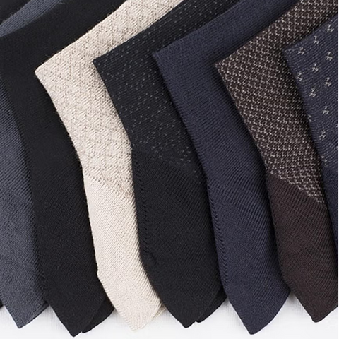 GIFT Packed 8 summer Socks For Men, dark colors formal Bamboo Material Ultra Smooth and Soft, Anti Bacterial, Cooling
