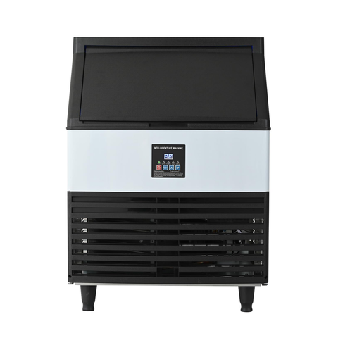 Commercial Ice Maker Machine, 80KGS/24H Stainless Steel under Counter Ice Machine with 45KGS Ice Storage Capacity, for/Restaurant/Bar/Coffee Shop