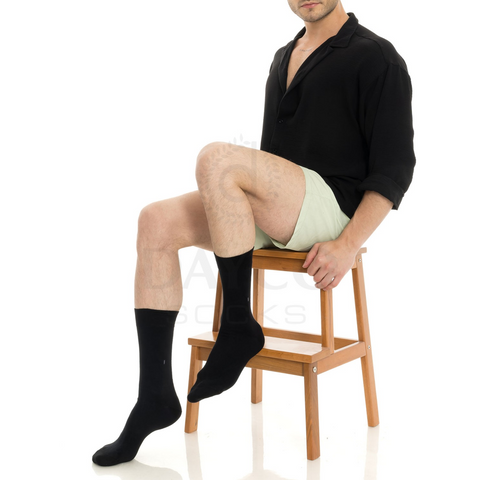 GIFT Packed 8 summer Socks For Men, dark colors formal Bamboo Material Ultra Smooth and Soft, Anti Bacterial, Cooling