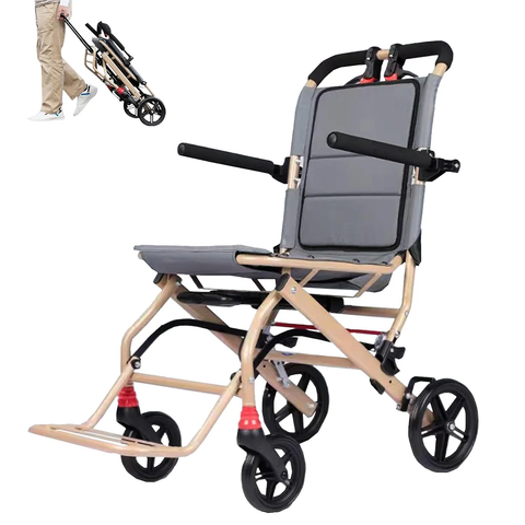 Ultralight Foldable Transport Wheelchair – Portable Travel Wheelchair