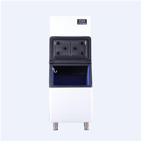 Commercial Ice Maker Machine,Under Counter Ice Maker with Large Storage Bin,Fully-Automatic Freestanding Commercial Clear Cube Ice Make for Bussiness, Home,215KG