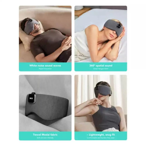 SKG Restore Pro Sleeping Mask | 100% Light Cover, Soft Fabric, Ambient Music