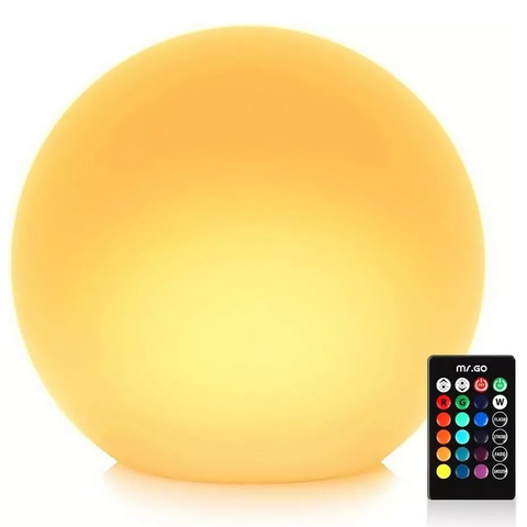 Olmecs LED Ball Light,  Color Changing Globe Light, Rechargeable Night Light, Waterproof 50-Inch