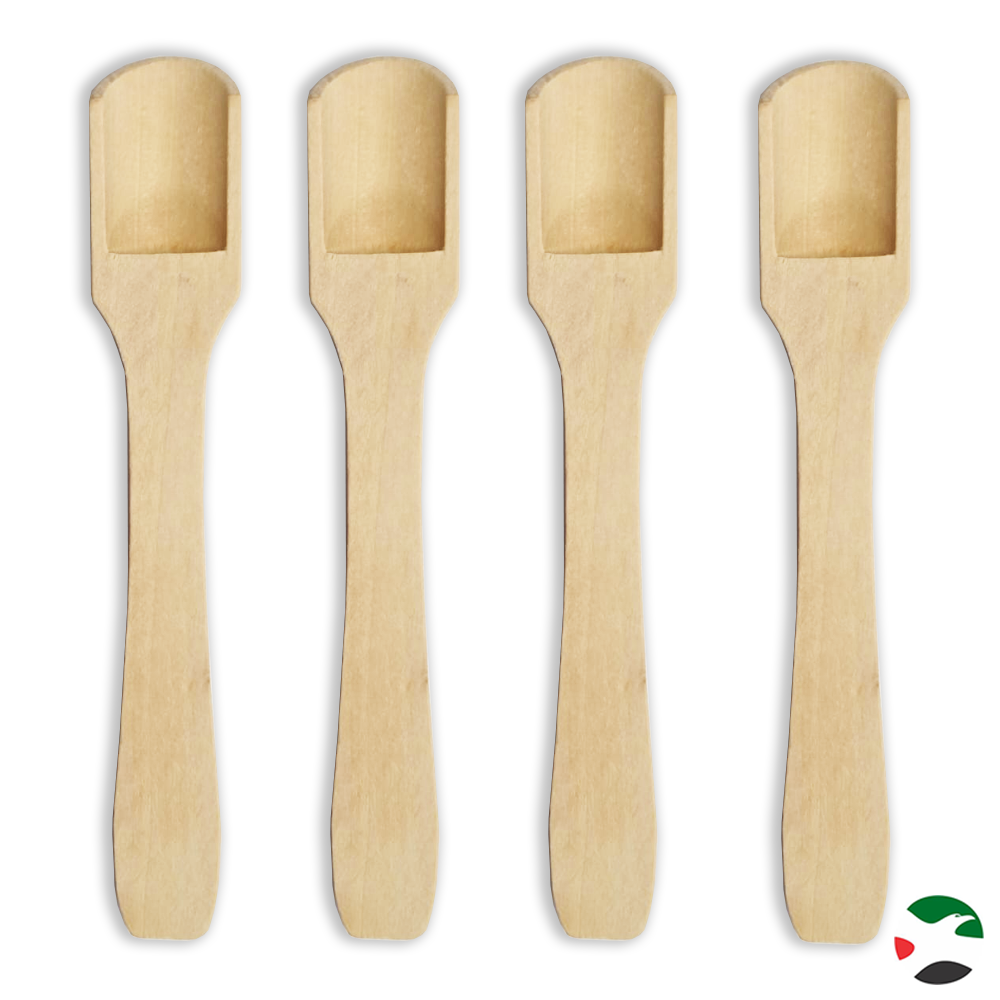 Willow 12Pcs Wooden Spoon, Bath Salt Spoons, Wooden Spoon, Small Spoon for Glasses