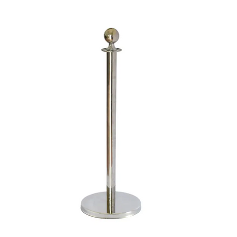 Queue Railing Post Stanchions Metal Lobby Stand Barriers and Ropes steel ground stakes For Hotel