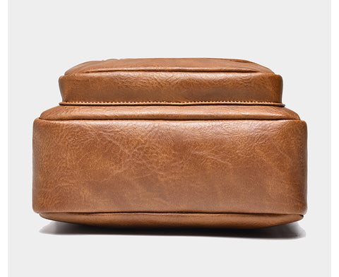 Male Shoulder Briefcase for Man PU Leather Tote Handbag