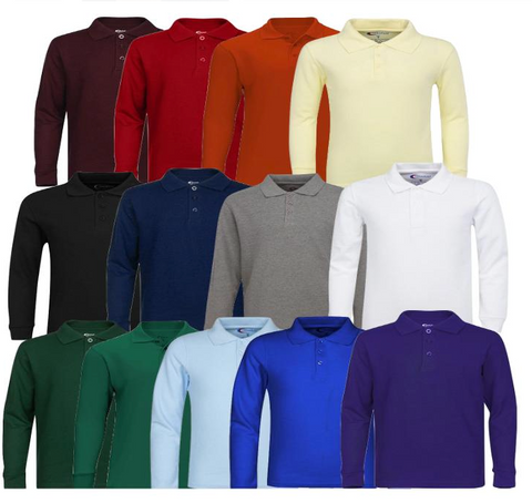 Men's Classic Long Sleeve Polo Shirts