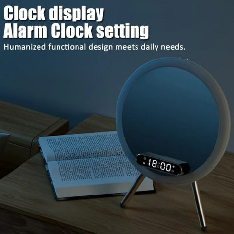 Magic Mirror Q6 With Light Wireless Charging 15w Bluetooth clock
