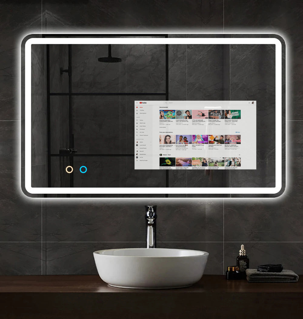 Light Mirror Color Screen Led Mirror With Android Smart Screen 21.5 inch FHD – Emaratshop
