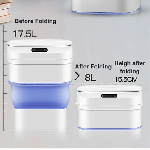 Smart Sensor Folding Trash Can Dustbin 17.5L