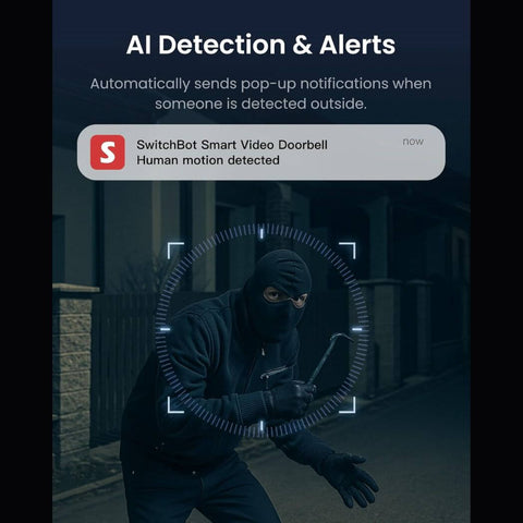 SwitchBot Video Doorbell Camera Wireless with Monitor