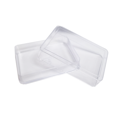 Small Rectangular Crystal Containers (1 gram) D1 - CLEAR 12 / Pack 7x5x1.5 Cms - Willow