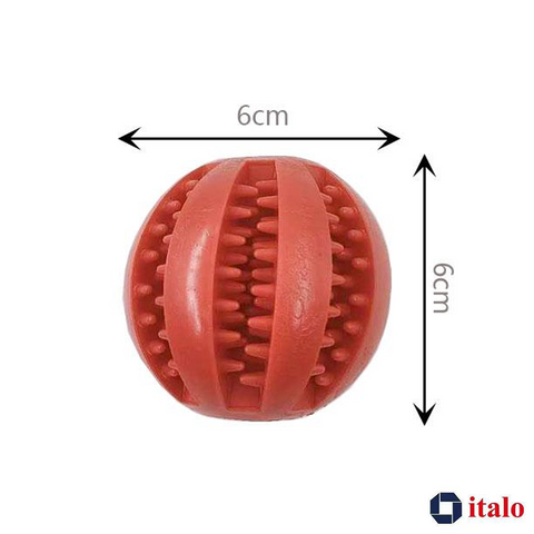 ITALO 6 cm Diameter Dog Ball Toy with Dental Care Function for Small and Large Dogs (Copy)