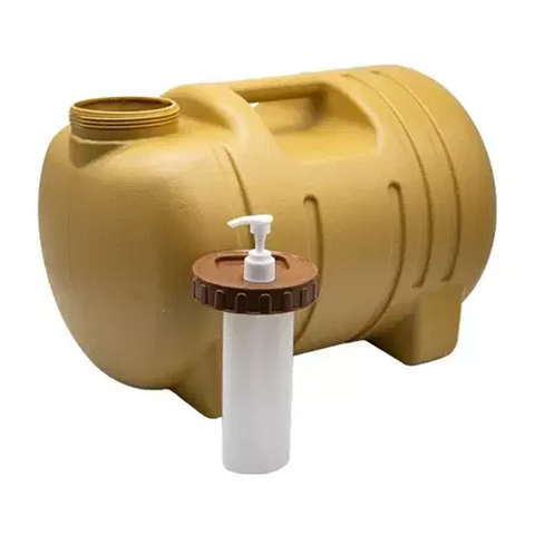 Olmecs water tank, 20 liters, with soap and plastic container