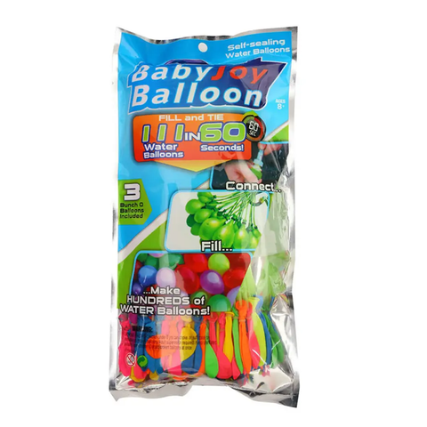 Happy Baby 4 Pack of Self-Sealing Water Balloons (444 Water Balloons)