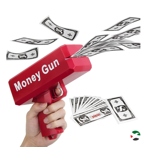 EMMA Money Gun Works On 9 Volt Battery Red