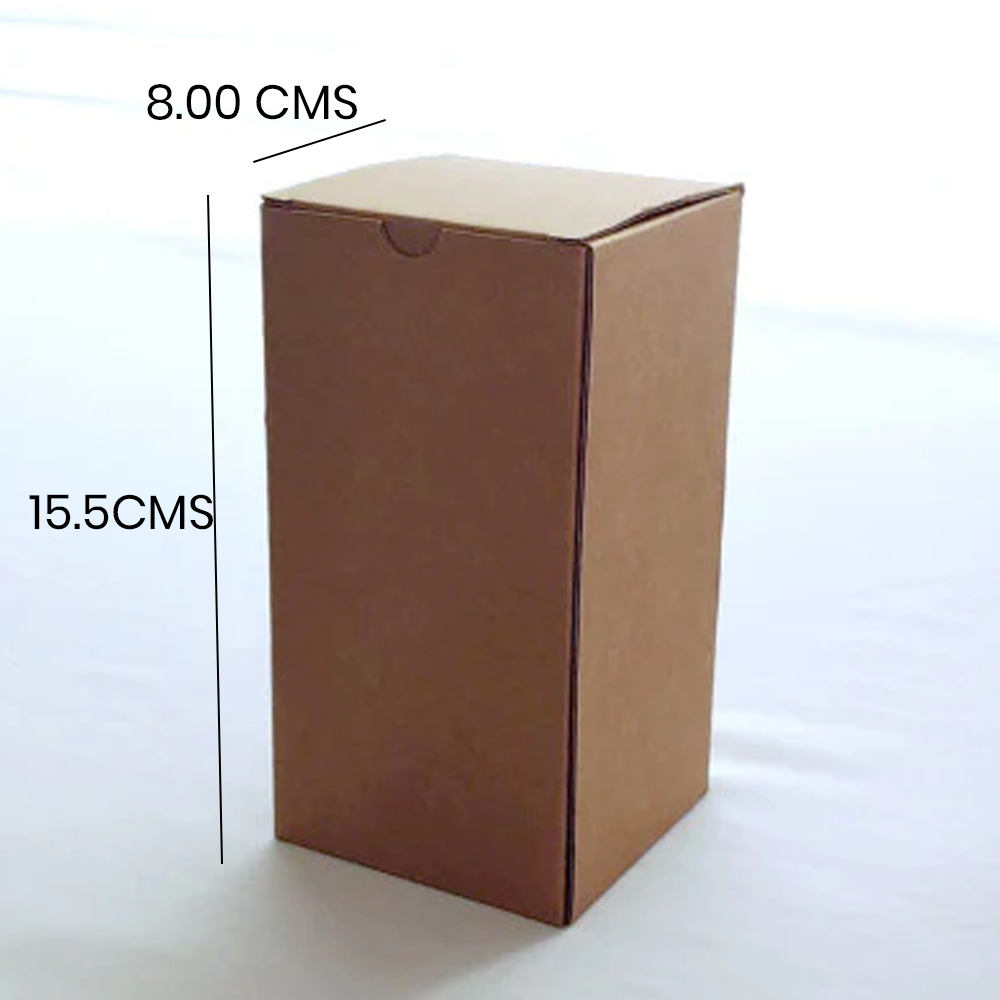 Kraft Paper Box with Rope Handle 8x8x15.5Cm (12Pc Pack) - Willow