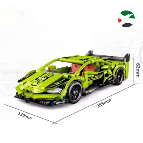 Nabi 536+ Pieces Building Blocks Realistic Model Toy with Pull Back Function Racing Car For Girl and Boy - 8806
