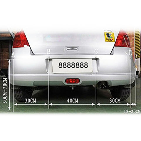 Toby's Car Parking Sensor White Color with LED Display Audio Alarm