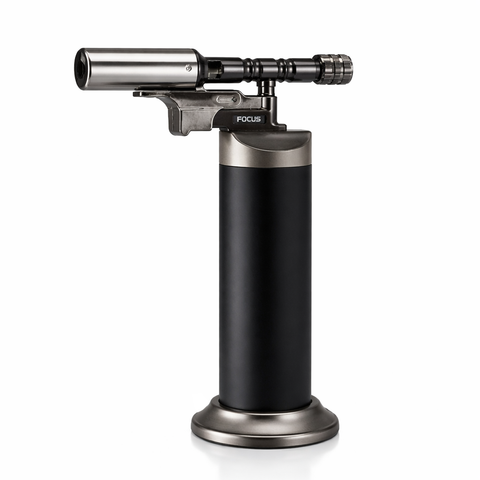 High-quality Torch Lighter Powerful Blue Single Jet Flame Refillable Windproof Lighter for BBQ Kitchen Cooking